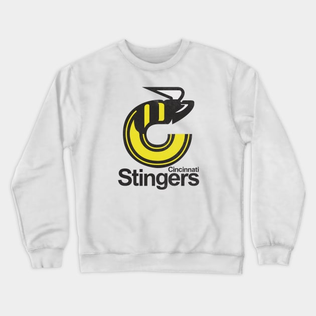 Defunct Cincinnati Stingers Hockey Crewneck Sweatshirt by LocalZonly